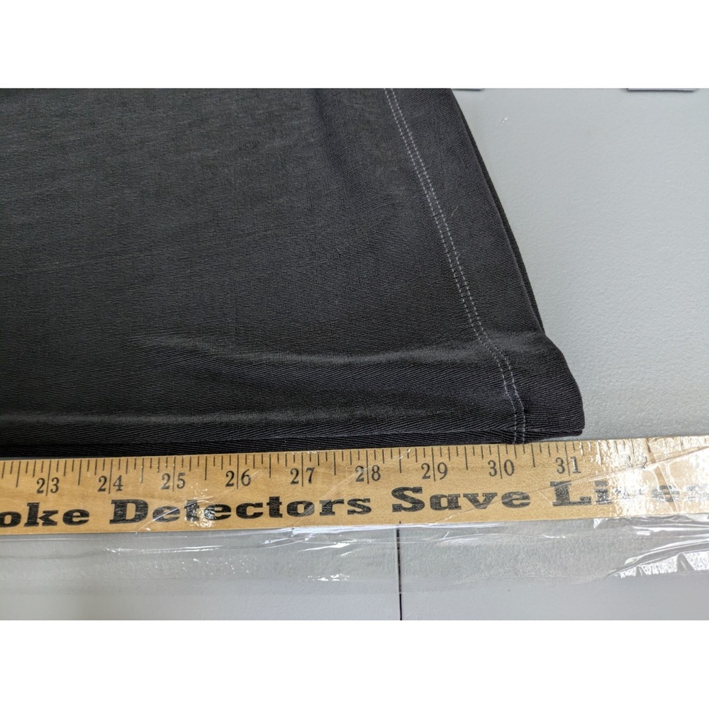Traveler Slinky Black Skirt Petite Large Wrinkle Free Midi Office Siren Modest - Picture 4 of 6